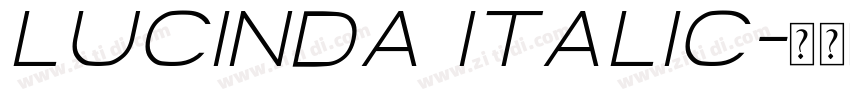Lucinda Italic字体转换